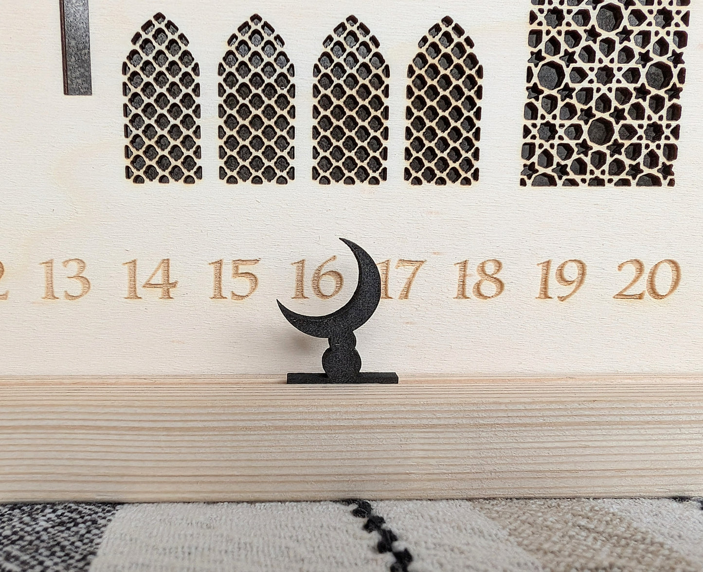 Wooden Ramadan Calendar | Eid Countdown | Ramadan Decor | Eid Gift | Eid Celebration | Eid Mubarak Table Stand Decoration
