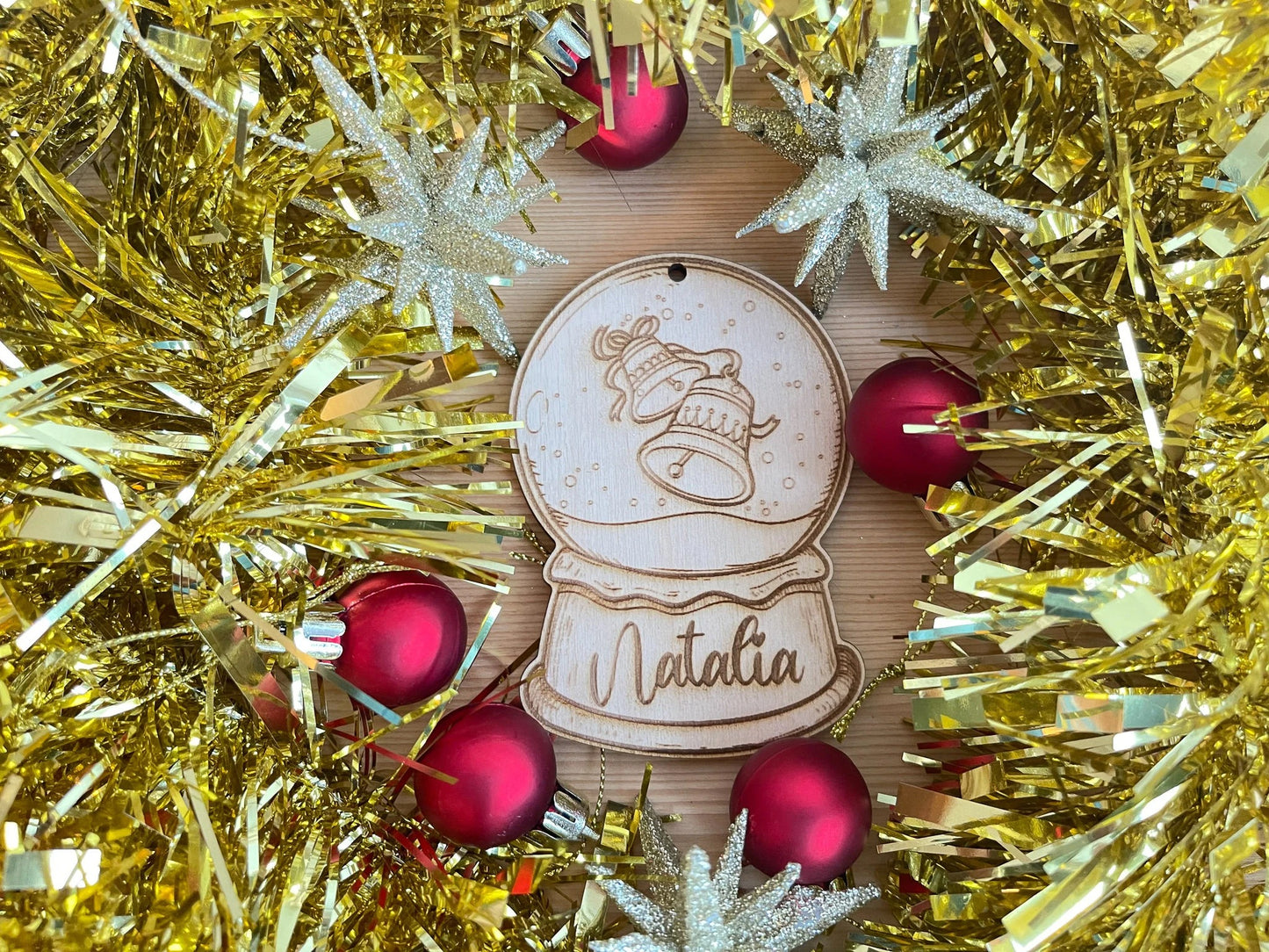 Personalized Christmas ornament | Personalised Christmas bauble | name wooden Christmas ornament | wooden Christmas