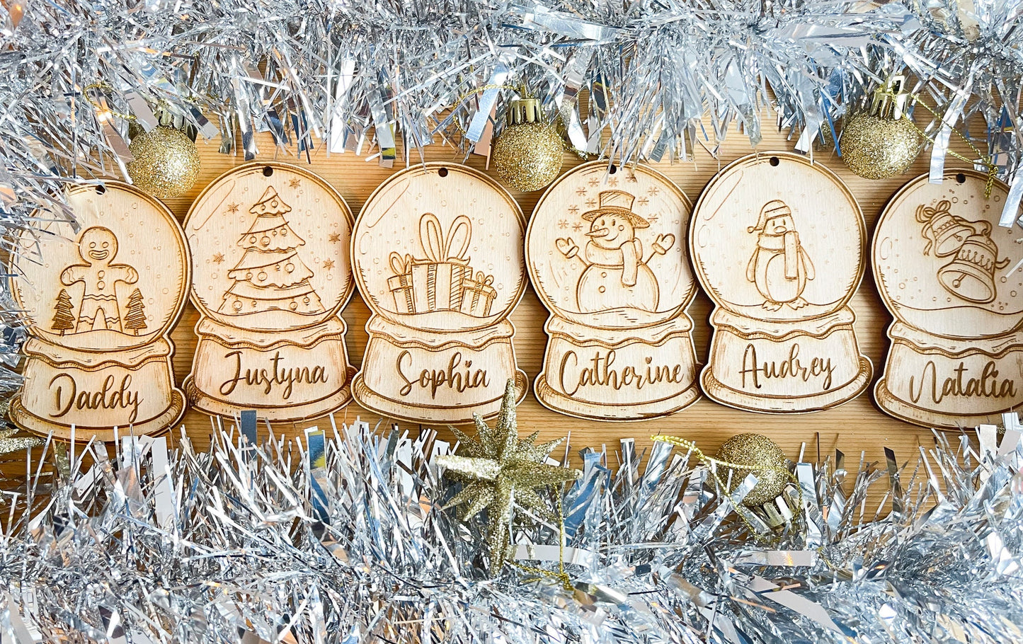 Personalized Christmas ornament | Personalised Christmas bauble | name wooden Christmas ornament | wooden Christmas