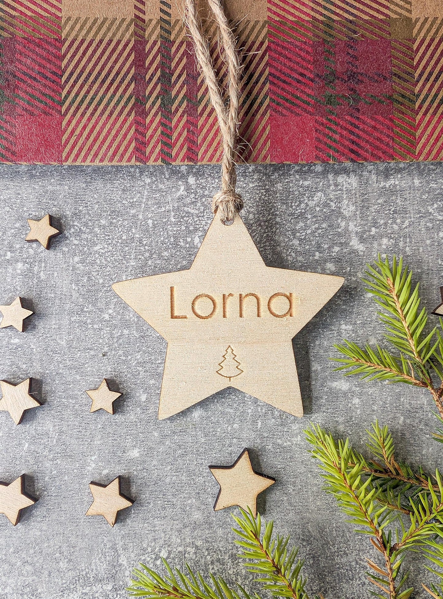 Personalised Christmas gift tag Wooden Name Tags for Christmas Present