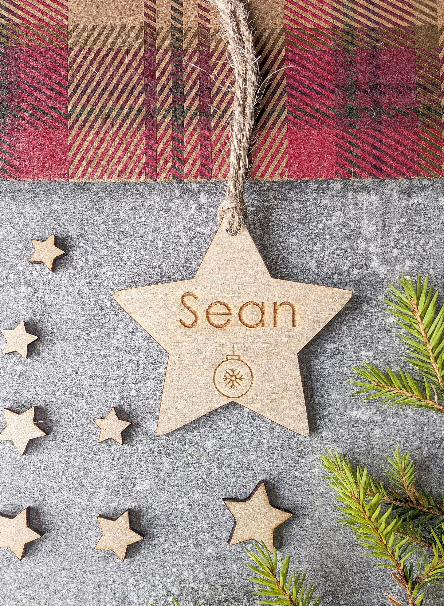 Personalised Christmas gift tag Wooden Name Tags for Christmas Present
