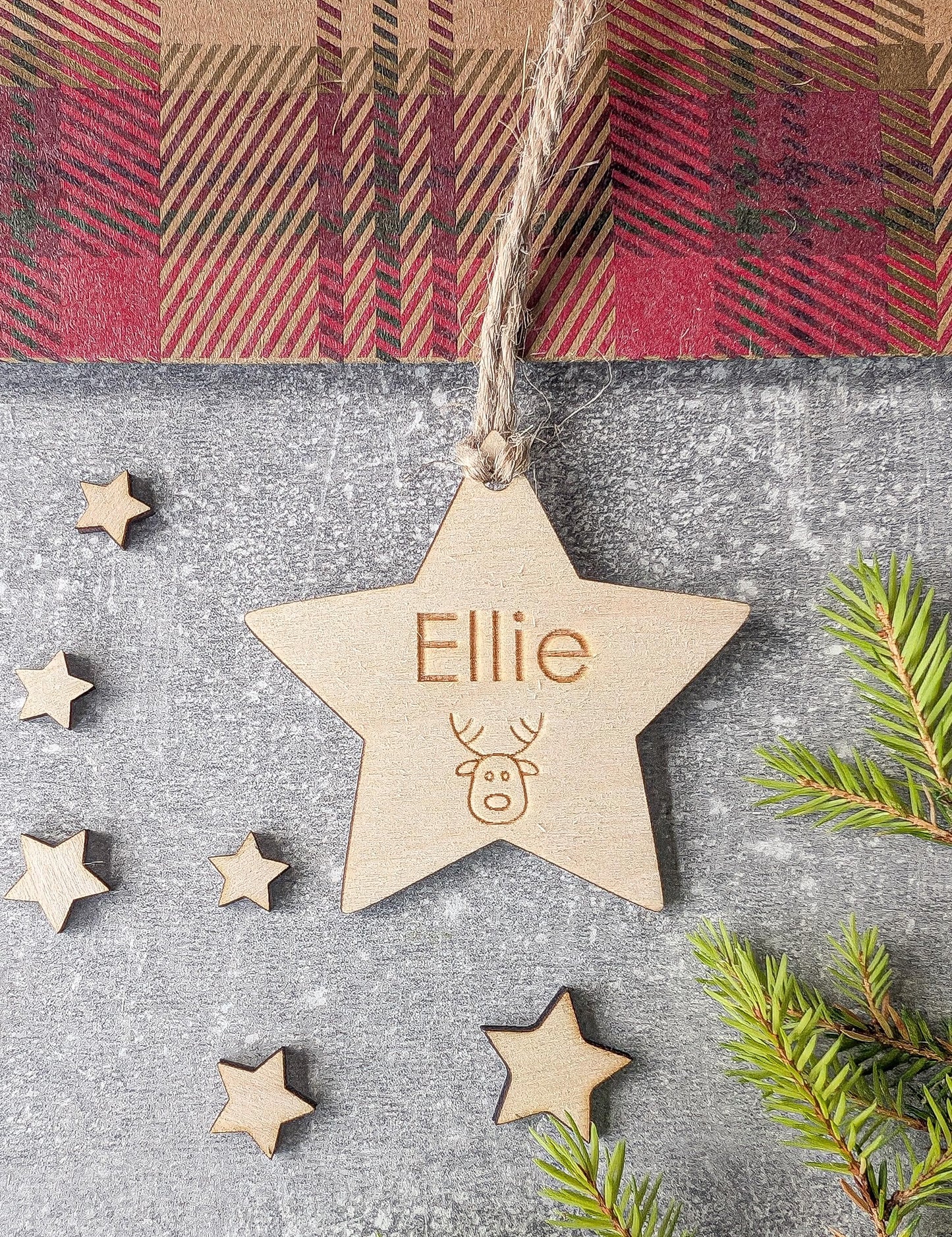Personalised Christmas gift tag Wooden Name Tags for Christmas Present
