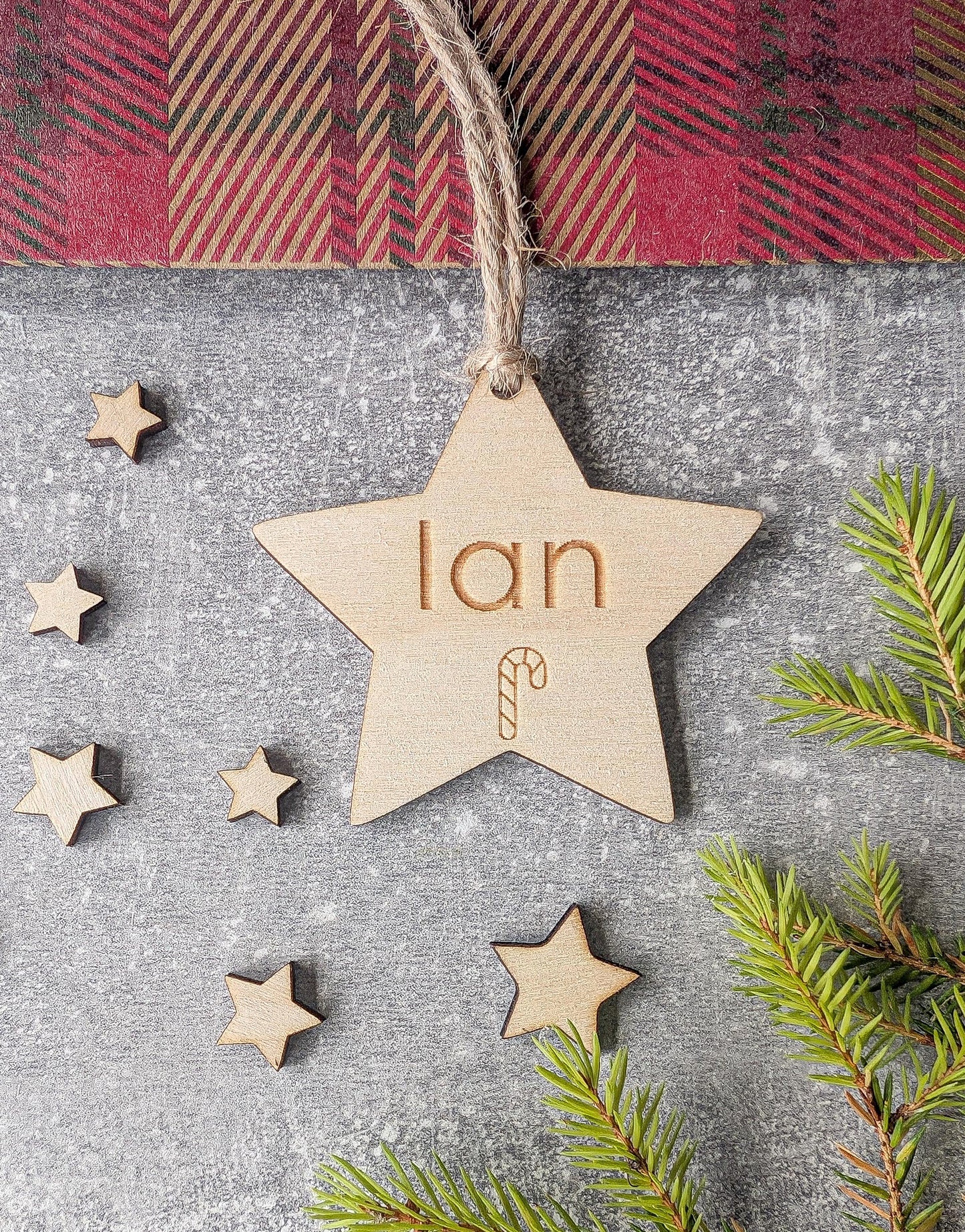 Personalised Christmas gift tag Wooden Name Tags for Christmas Present
