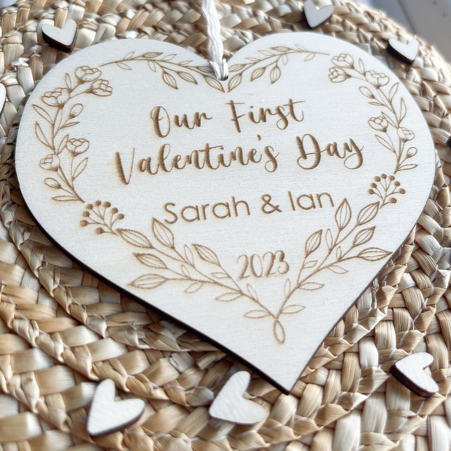 Personalised Valentine's Day plaque for a new couple | First Valentine's as Mr and Mrs | Our First Valentine's Day together