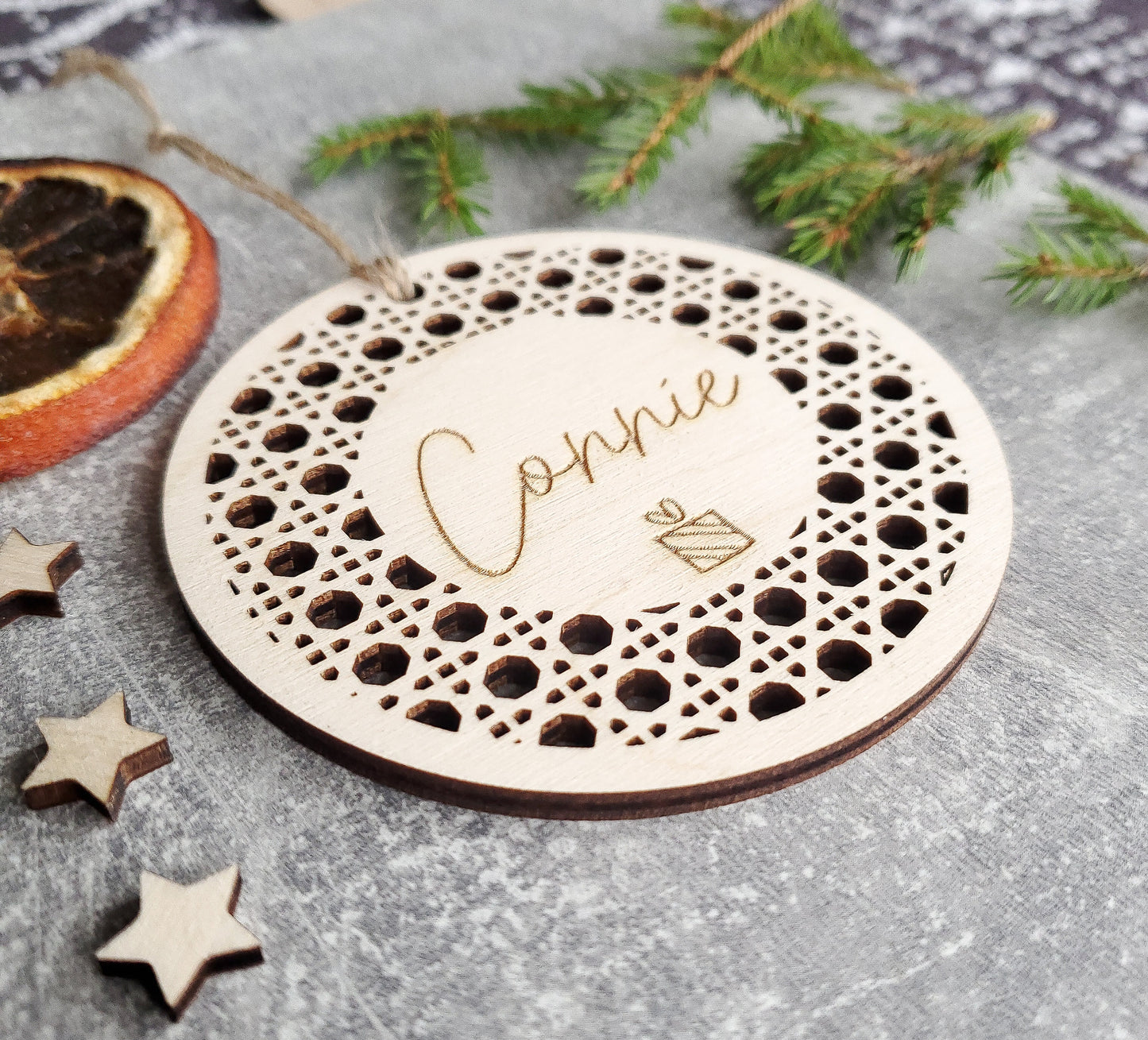 Personalised Christmas ornament | Christmas bauble with a name | My First Christmas | Christmas ornament for a baby | baby's first Christmas