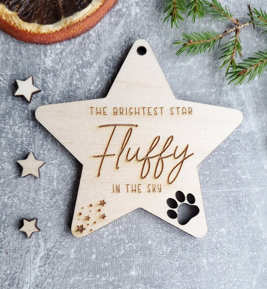 Personalised Pet Remembrance Memorial Bauble | Christmas Tree Pet Ornament | pet name | Christmas gift for your pet