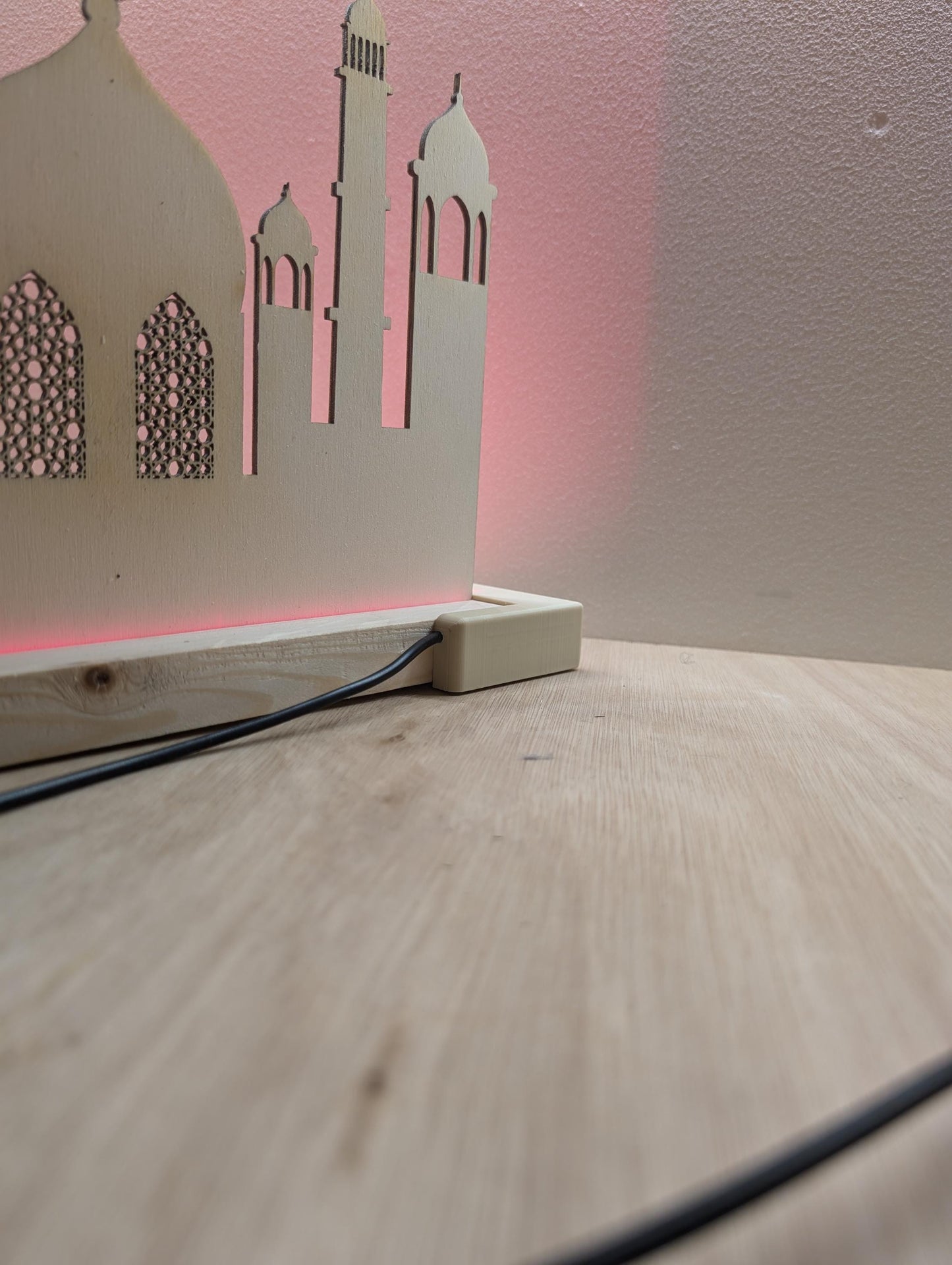 Wooden Ramadan Calendar with LED light | Eid Countdown | Ramadan Lamp | Eid Gift | Eid Celebration |Eid Table Stand Decoration Freestanding