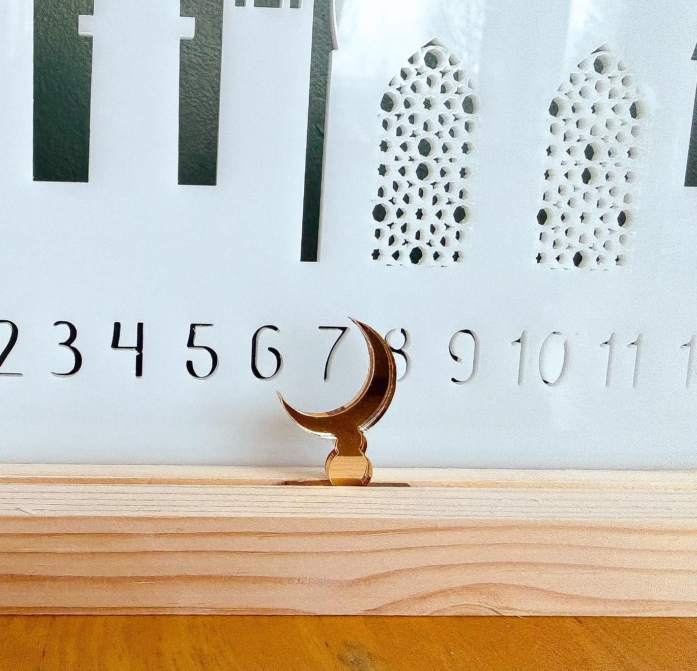 Ramadan Calendar: Eid Countdown Table Decoration, Recycled Acrylic