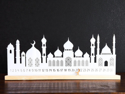 Ramadan Calendar: Eid Countdown Table Decoration, Recycled Acrylic