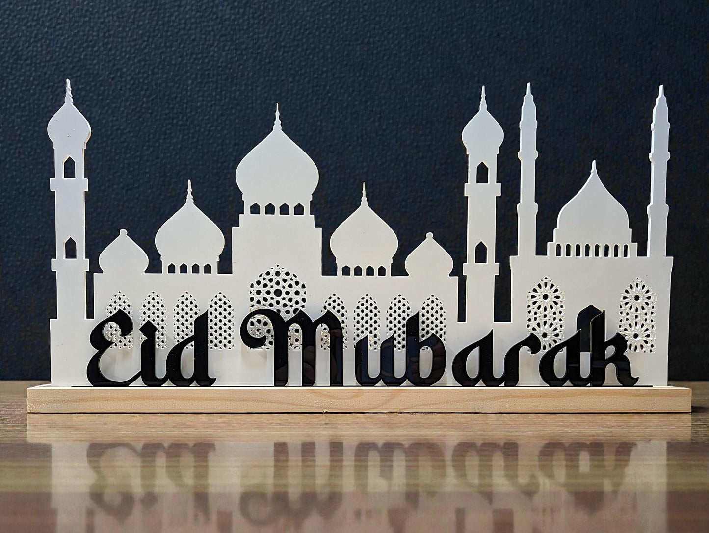 Eid Mubarak Table Decoration, Recycled Acrylic