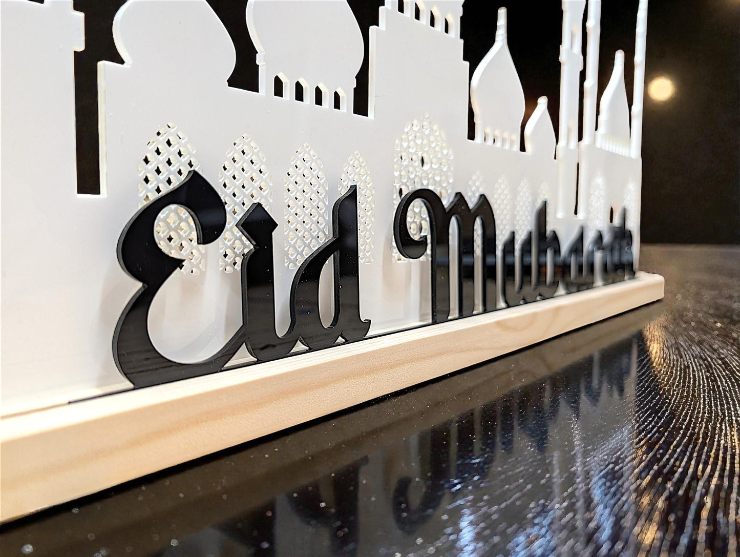 Eid Mubarak Table Decoration, Recycled Acrylic