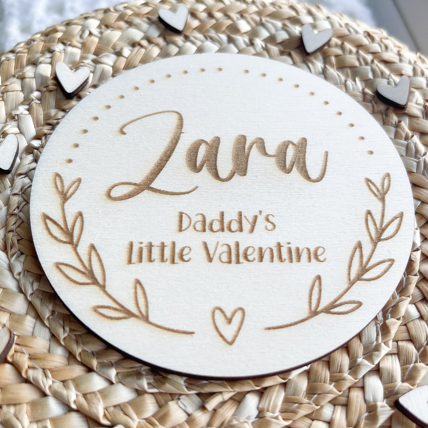 Our first Valentine's day together plaque | wooden couple heart | Daddy's Valentine | personalised 1st Valentines