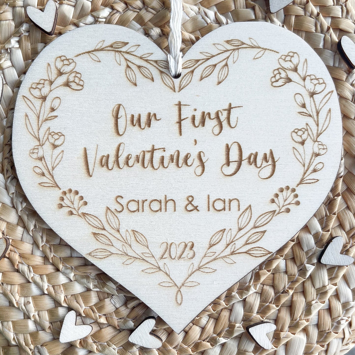 Personalised Valentine's Day plaque for a new couple | First Valentine's as Mr and Mrs | Our First Valentine's Day together