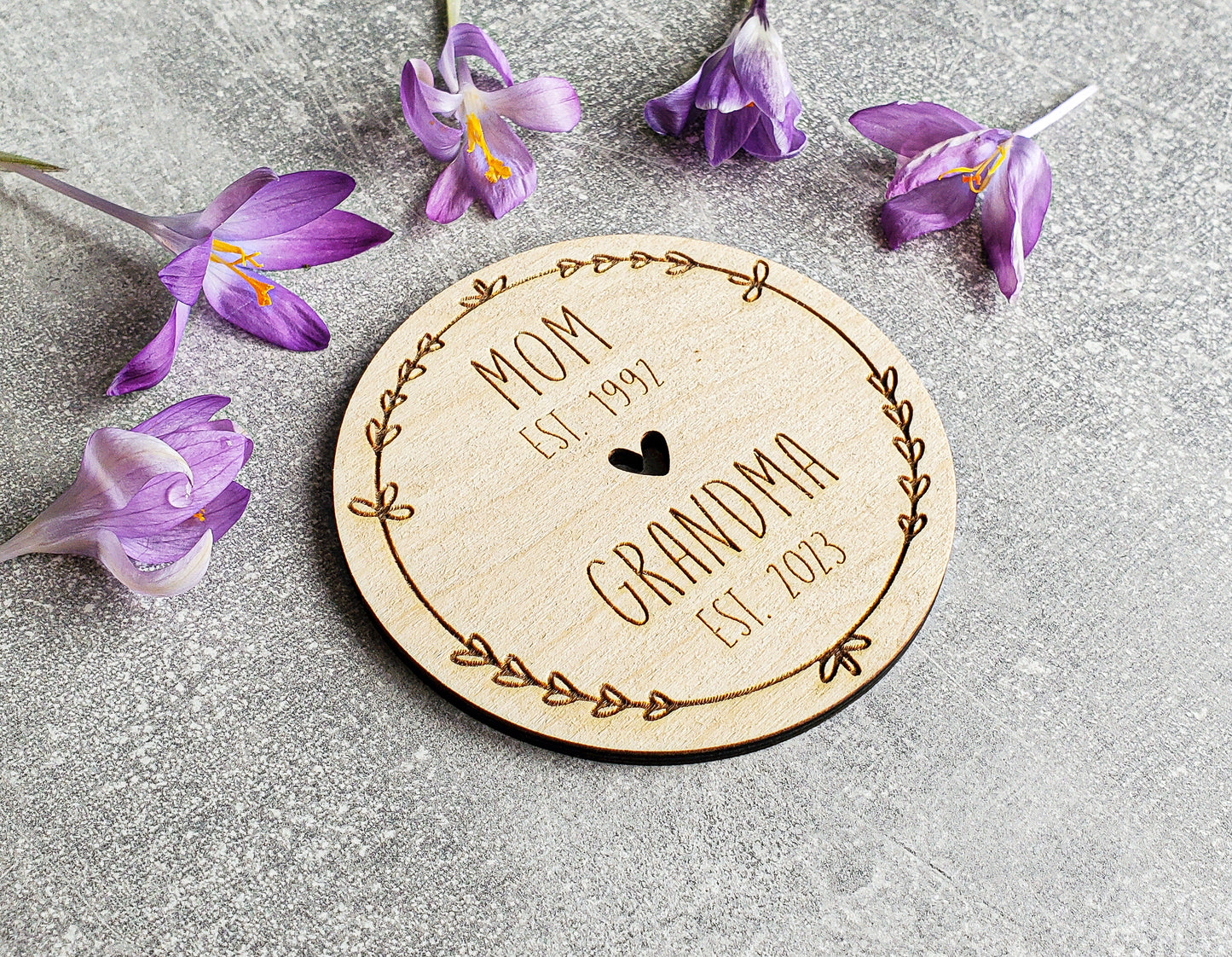 Mother's Day wooden plaque with a stand  For Mom Mum Her Nan Grandma Granny Custom Keepsake | Photography Social Media Prop  |